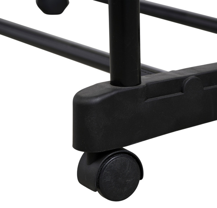 Garderobestativ dobbelt sort 74,5 cm - DAY